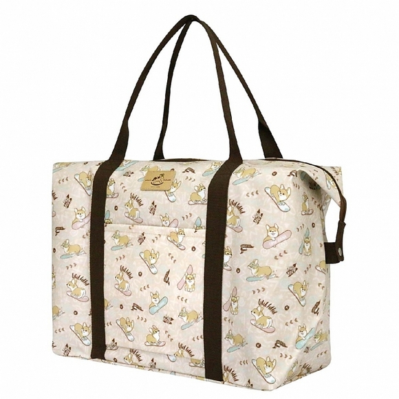 Uma Hana Handbags - Waterproof Corgi Extra Large Travel Tote Luggage Weekender Duffel Trolley Sleeve